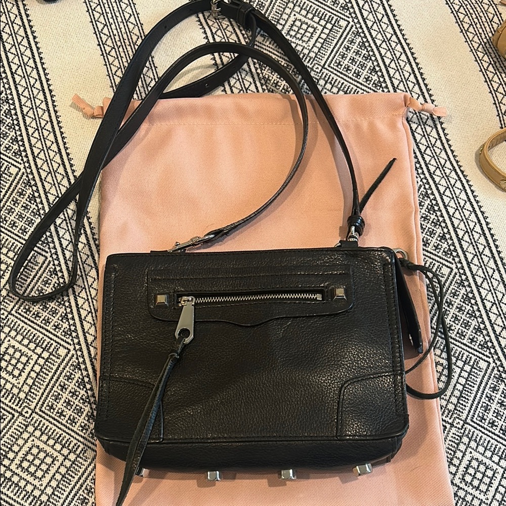 Rebecca Minkoff Black Leather Crossbody Bag